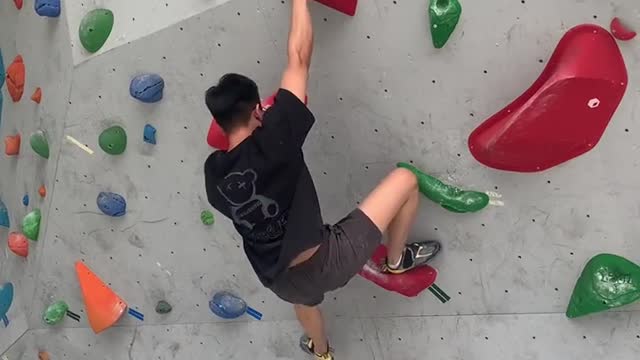 Shougang Extreme Park - the first time to climb here, it is low difficulty, nearly 30 pieces have be
