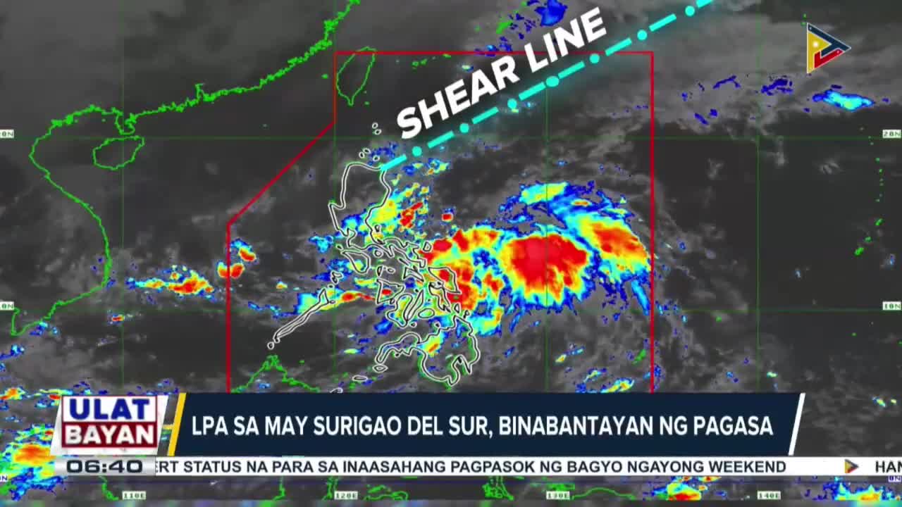 LPA sa may Surigao del Sur, binabantayan ng PAGASA