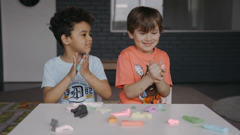 Kid playing with gagets