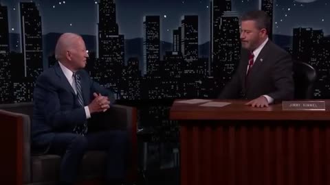 President Joe Biden Visits Jimmy Kimmel Live