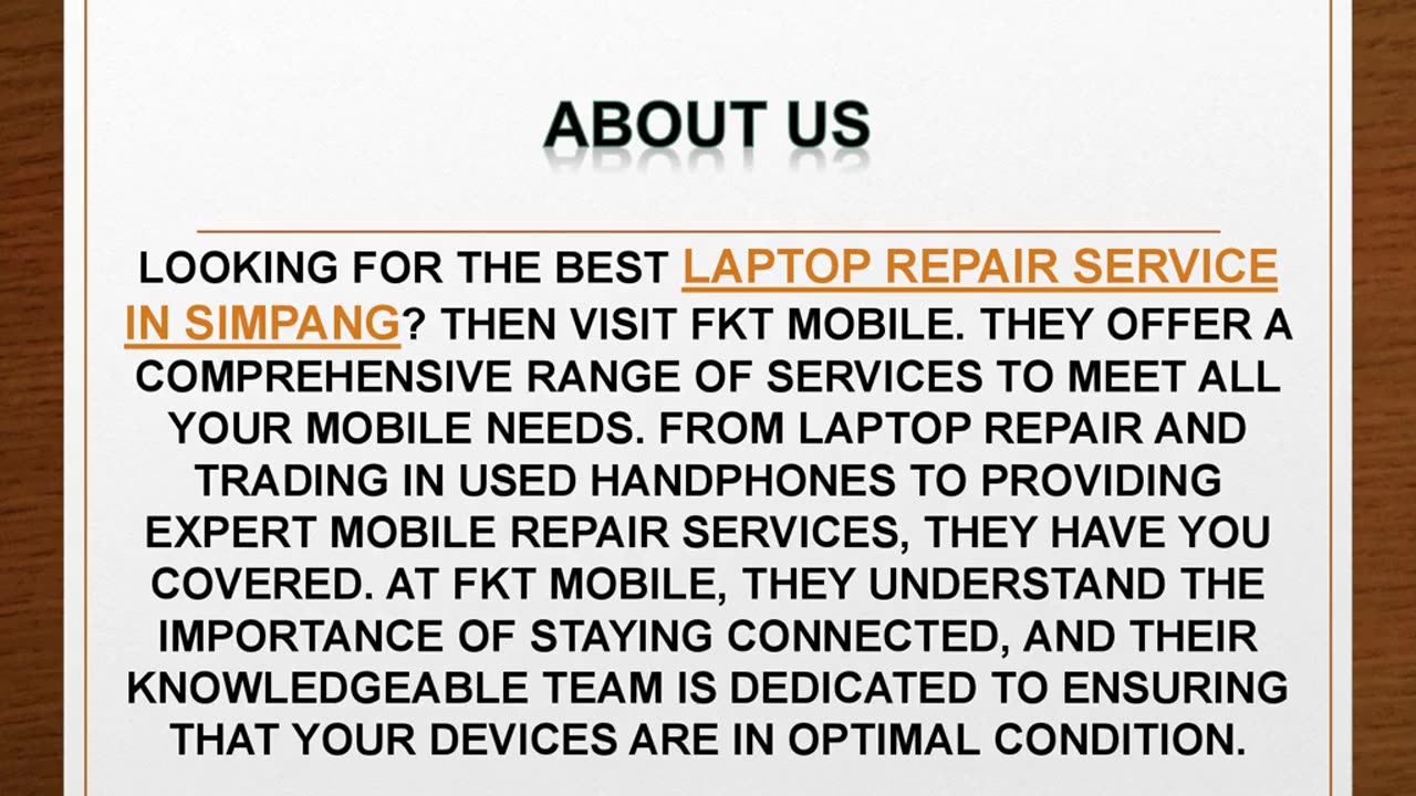 Best Laptop Repair Service in Simpang