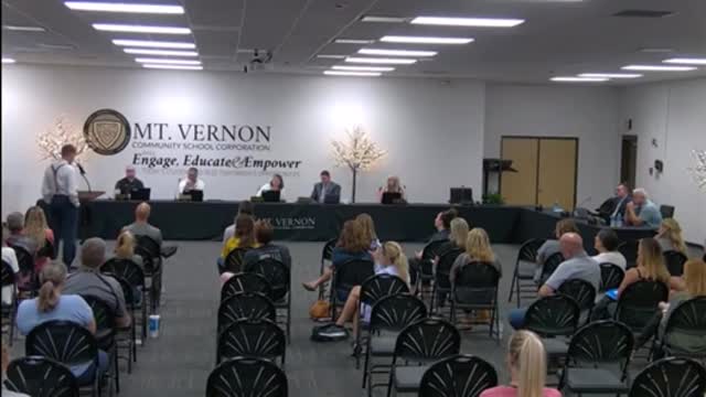 Dr Dan Stock MD, Mt Vernon School Board Meeting