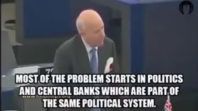 Rare footage of a politician telling the truth about bankers