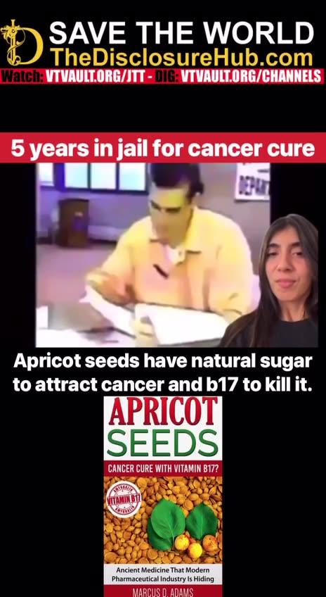 Thrown in jail for five years for selling apricot seeds because they cure cancer...