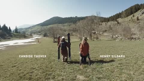 Henry Sildaru chasing Candide Thovex