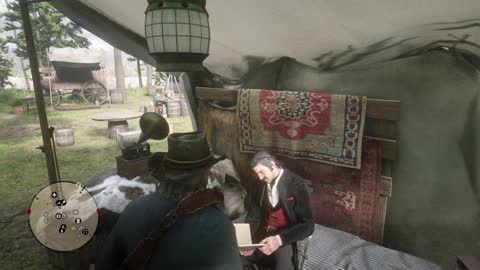 Arthur having fun with Dutch. RDR2