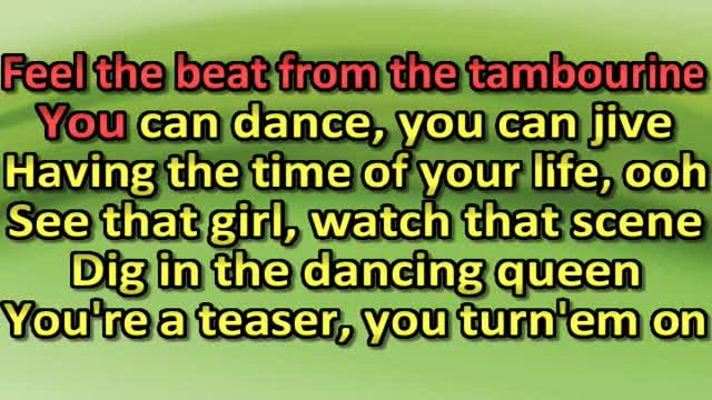 Dancing Queen-karaoke-