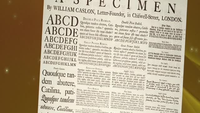 Adobe Caslon Font - School assignment