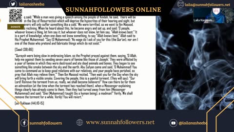 Signs of the Last Hour / Beware of Lying on Prophet