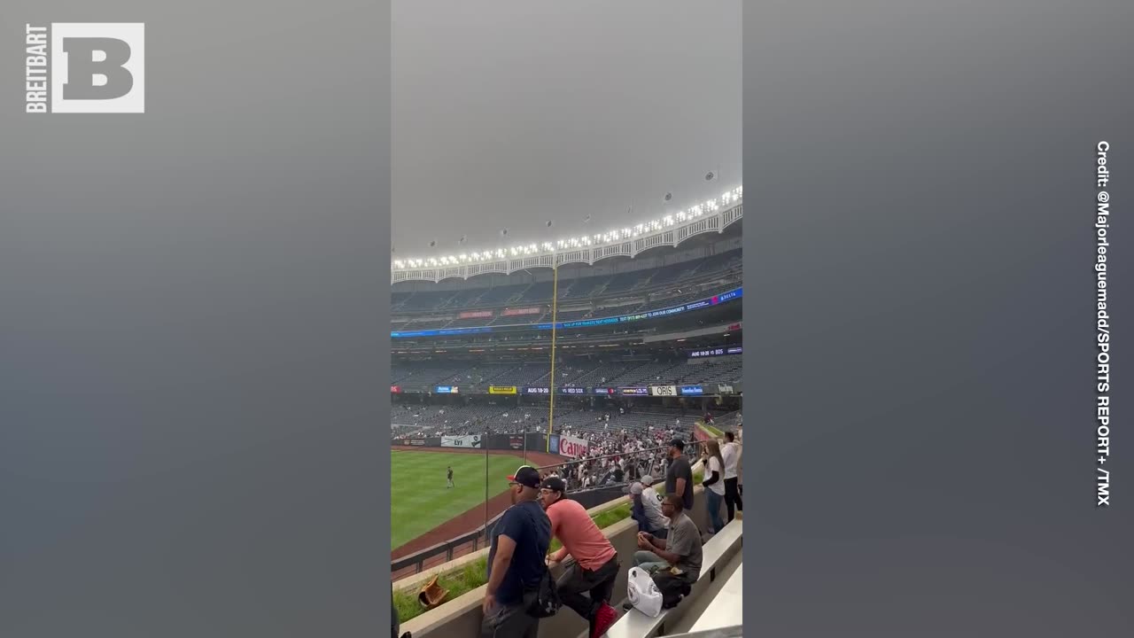 THOSE AREN'T CLOUDS! Smoke from Wildfires BLACKENS the Sky over Yankee Stadium