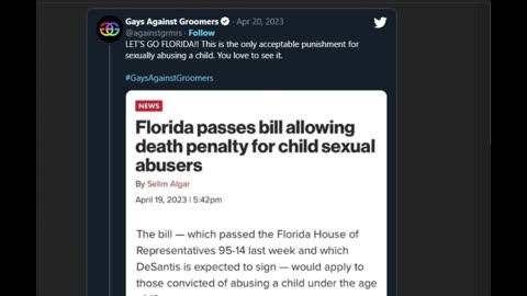 Death Penalty for Pedophiles PASSED IN FLORIDA! (Bonus material, pedophile bastard who worked at planned parenthood did the world a favor and killed himself)