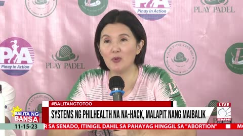 Systems ng PhilHealth na na-hack, malapit nang maibalik