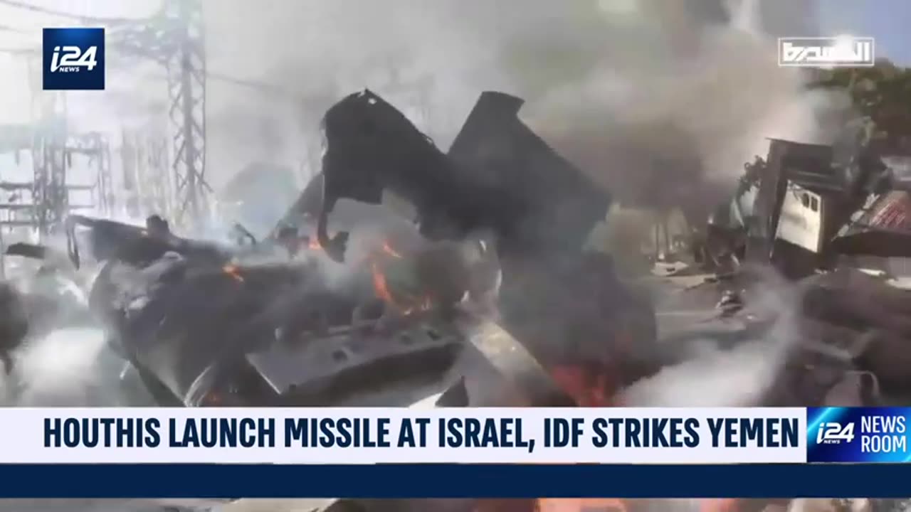 Houthis launch missile at Israel, IDF strikes Yemen