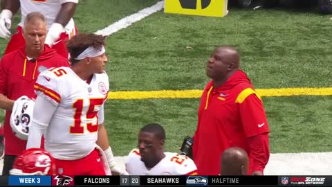 Patrick Mahomes talks about his argument w Eric Bieniemy before halftime in loss vs. Colts(1)