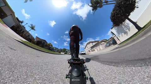 Electric Scooter Ride 360 View