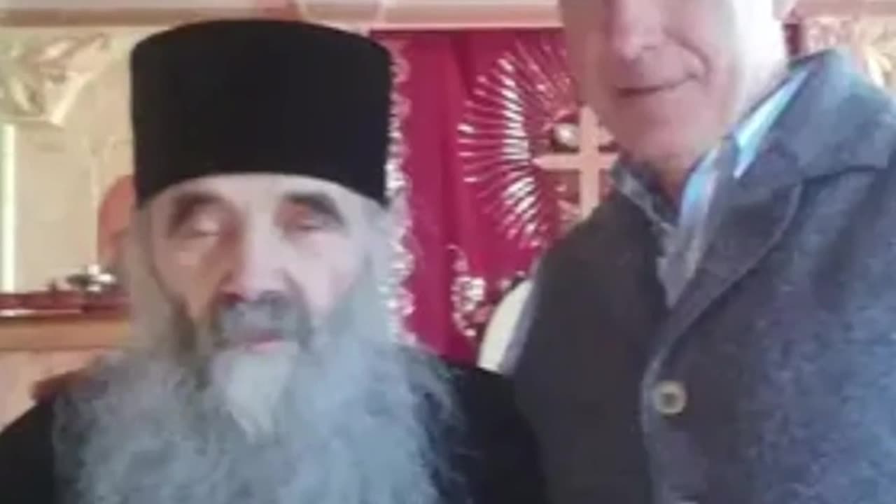 Masonul Eretic Ecumenist Calin Georgescu cu Ereticul Ecumenist Masonit Ioanichie de la Frasinei 2024