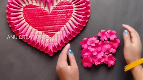 Paper heart wall hanging!!valentine day gift