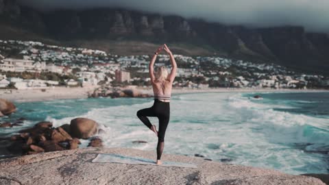 My yoga training on the beach " PART 2 "