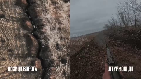 Incredible Multi-Camera Footage of Ukrainians Taking Russian Trenches Head On