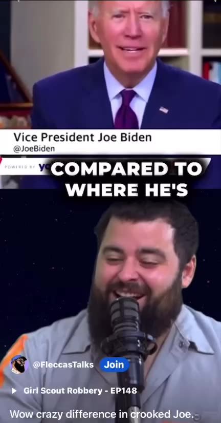 Crazy difference in Joe Biden