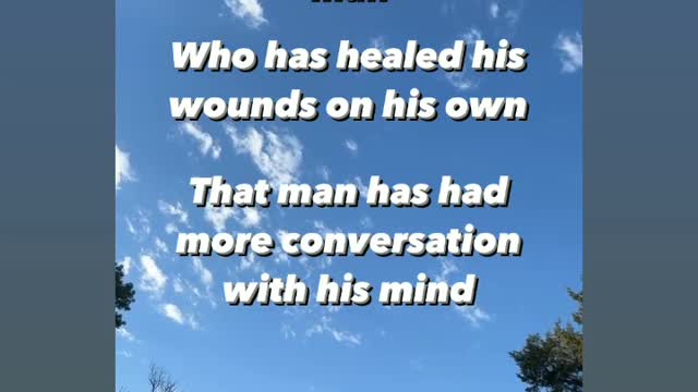 Know thy self.