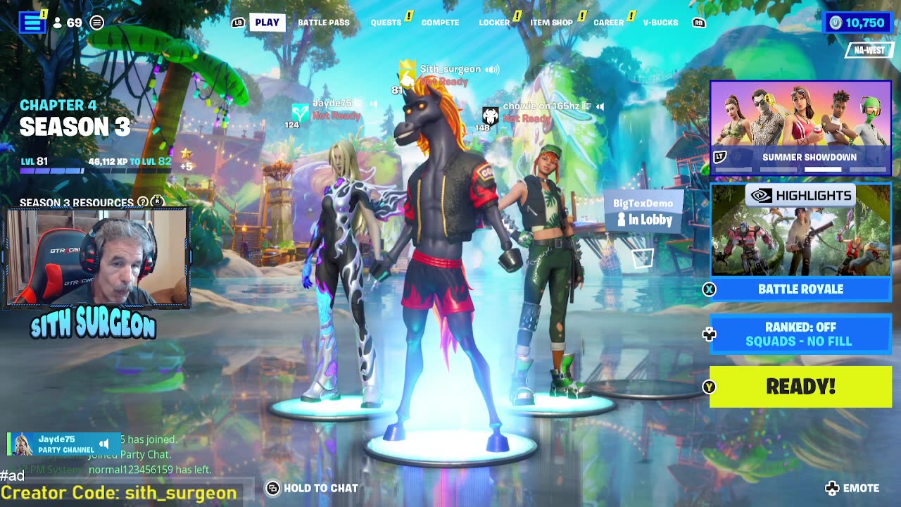 sith_surgeon - Family Friendly Fortnite Live Stream.