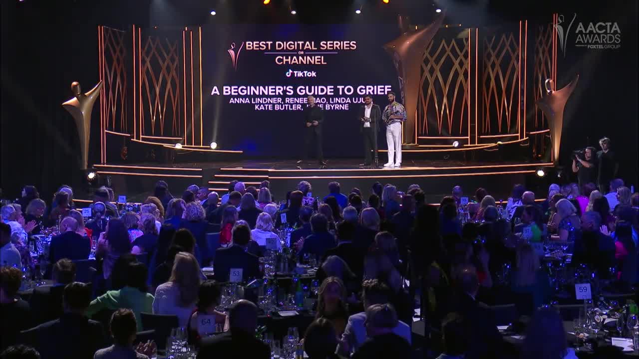 A Beginners Guide to Grief wins Best Digital Series or Channel _ 2022 AACTA Awards