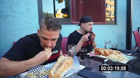 INSANE SANDWICH CHALLENGE!! The Biggest Pastrami Sandwich Calgary Alberta Man Vs Food