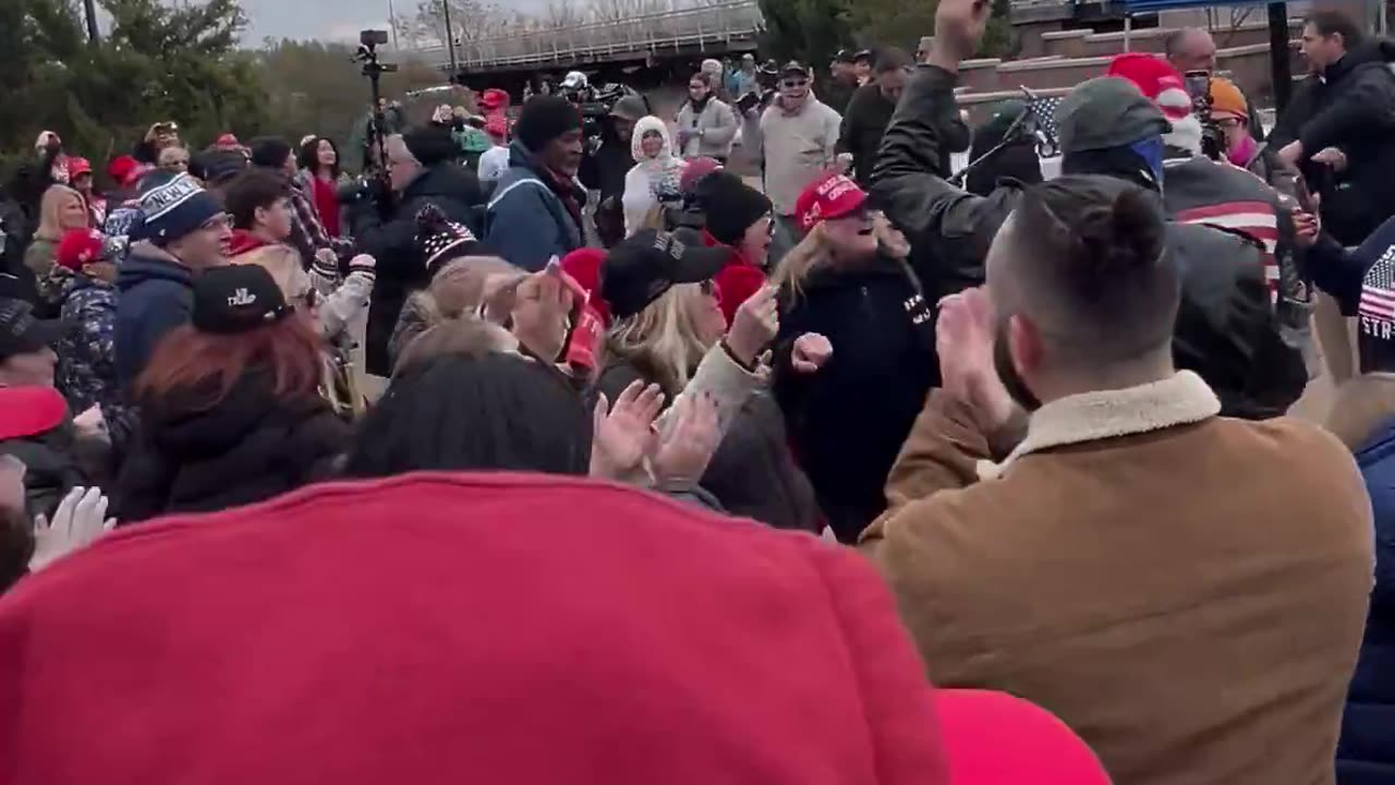 New Yorkers doing Trump Dance.