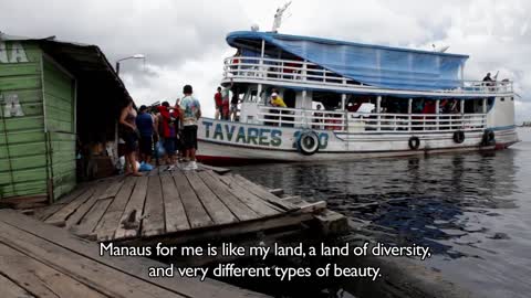 Brazilian beauty queen roots for team in Manaus Brazil A Football Nation