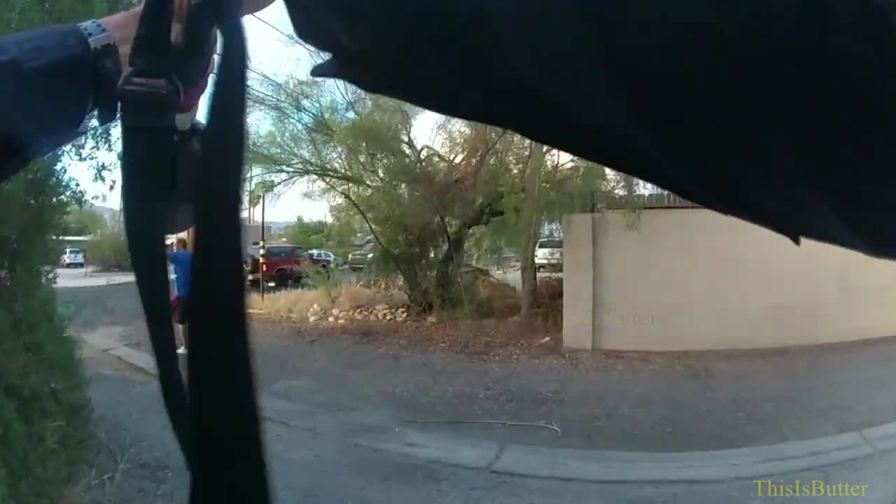 Tucson PD tases and shoots at an armed suspect with kitchen shears when he charges towards officers