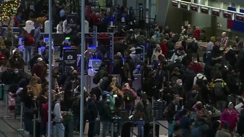 Winter storm causing flight cancelations, power outages