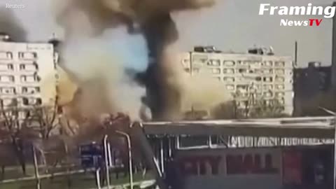 Horor! Rudal Rusia meledakkan blok perumahan di Zaporizhzhia