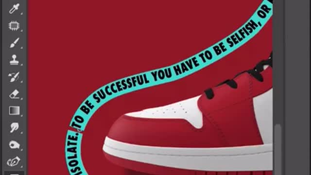 How to Wrap your text around your object or shape using photoshop !