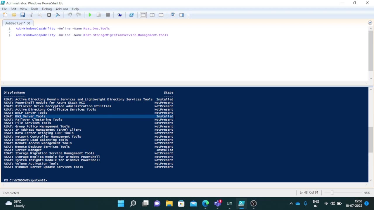 How do I add RSAT to PowerShell