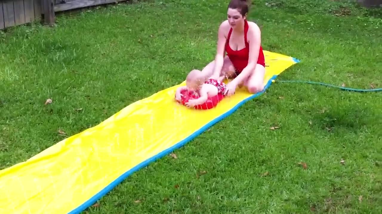 Funny Babies Playing Slide Fails - Cute Baby Videos