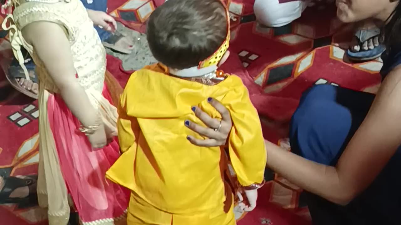 My little Krishna finally found Radha rani
