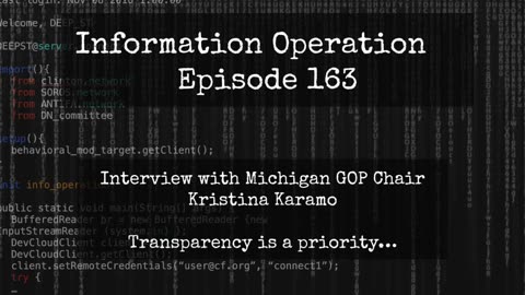 IO Episode 163 - Michigan GOP Chair Kristina Karamo