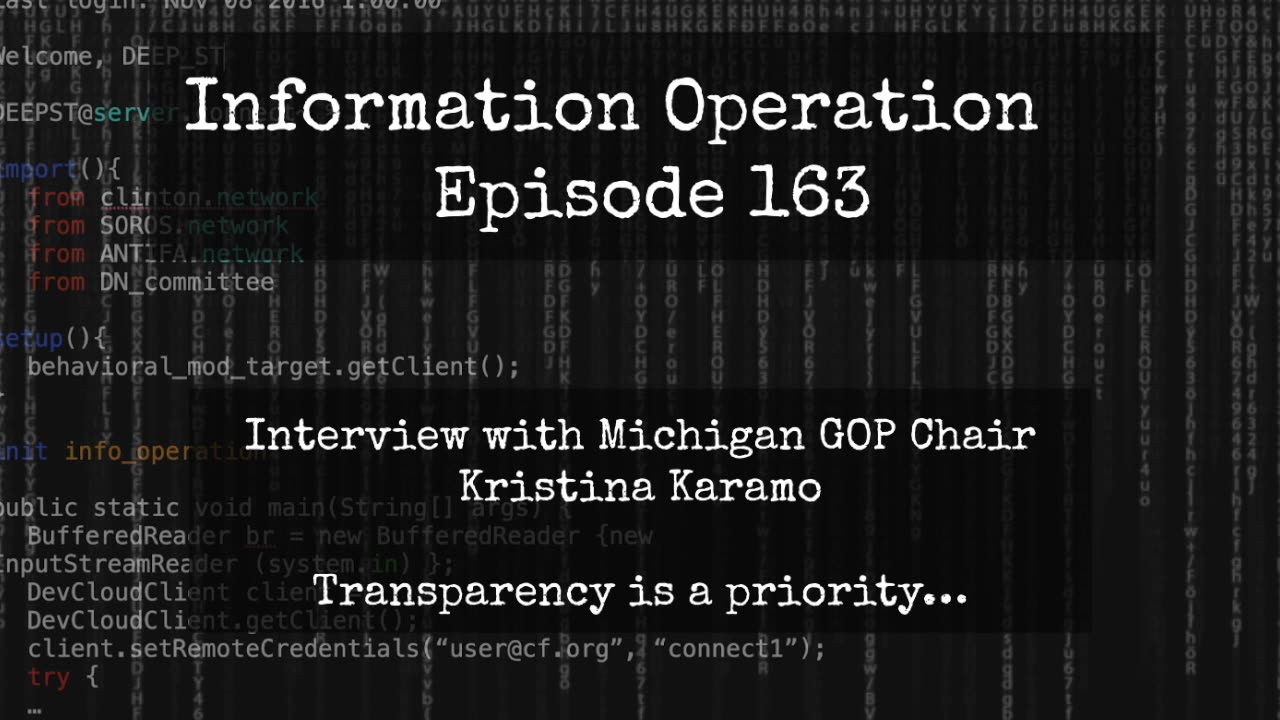 IO Episode 163 - Michigan GOP Chair Kristina Karamo