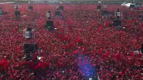 Erdogan led a massive pro-Palestinian rally in Istanbul