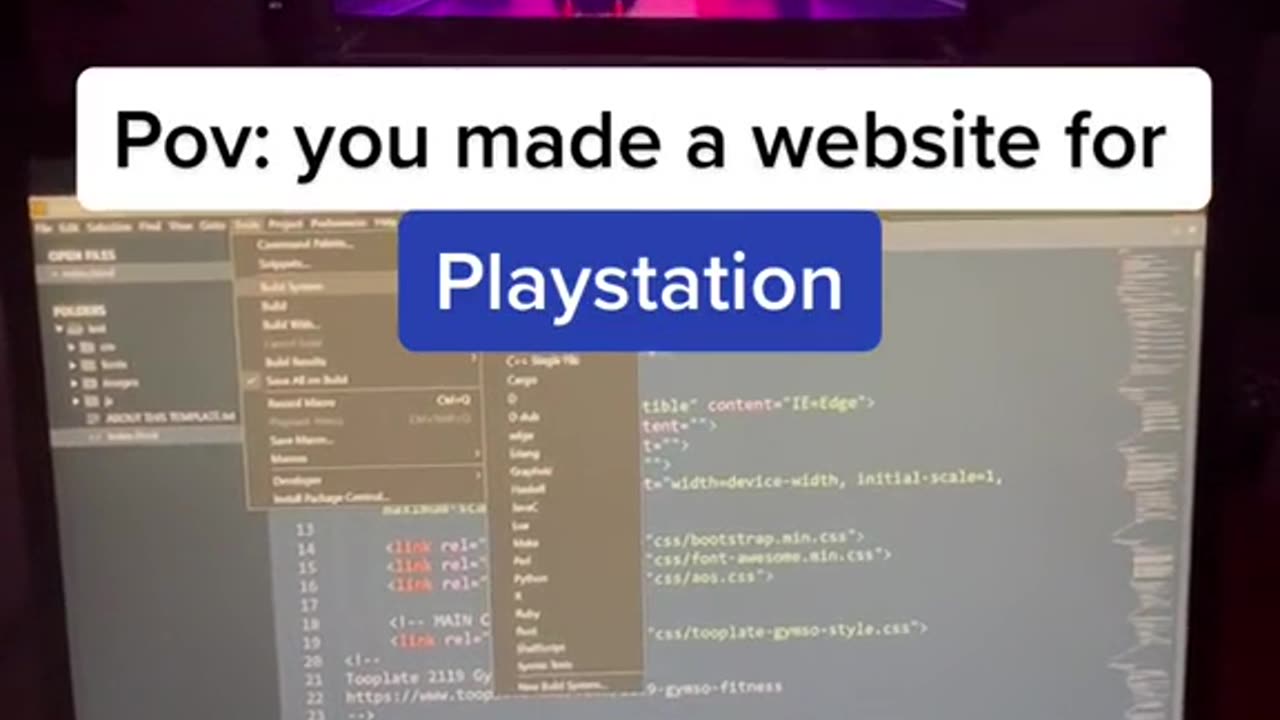 POV: You've build a website for Playstation