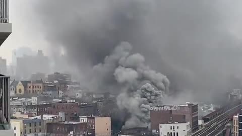 HUGE Fire Breaks Out In Brooklyn