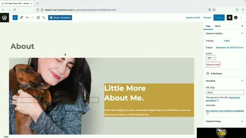 Create an about page
