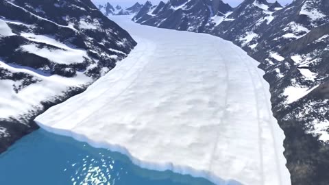 Animation, How glacier melts