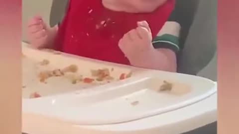 Baby laughing