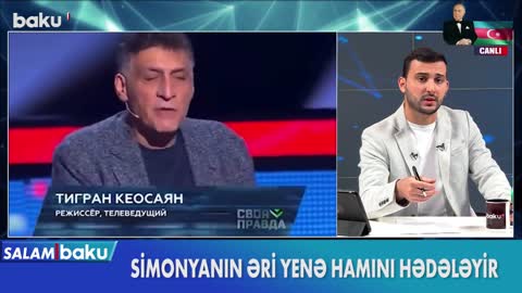 Simonyanın əri yenə hamını hədələdi - BAKU TV