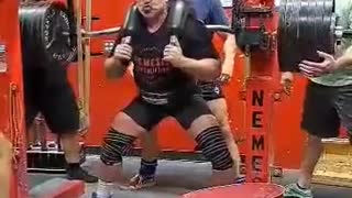 710 lb Marrs bar squat