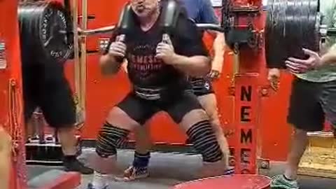 710 lb Marrs bar squat