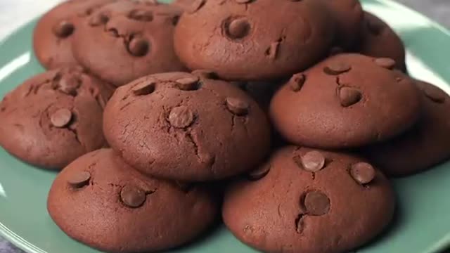 Easy Double Chocolate Chip Cookies Recipe at Home _ Yummy