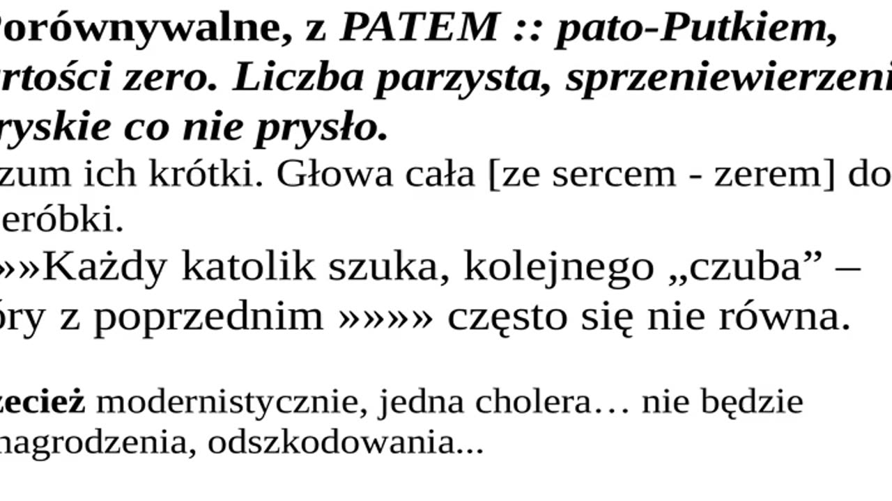 Z dawna Polski tyś niewolnikiem, katoliku | KAT+echo+n a'la profesor Adam Wielomski